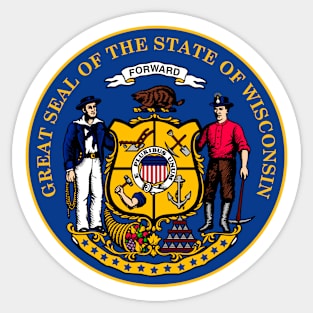 Wisconsin State Seal Sticker